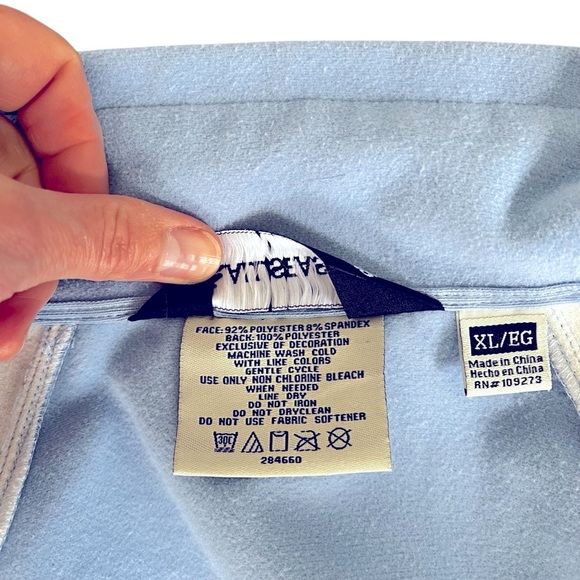 All Seasons Women's Light Blue Jacket XL Full Zip Polyester Spandex - Picture 11 of 11